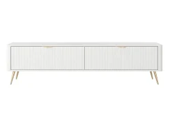 Mueble de TV: Blanco, 200 x 38 x 51,2 cm