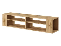 Mueble de TV con 4 compartimentos - Imitación roble - 140 cm - WALL