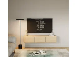 Mueble de TV con 3 puertas – acabado roble – 150 cm – FRAMME