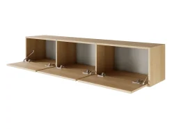 Mueble de TV con 3 puertas – acabado roble – 150 cm – FRAMME