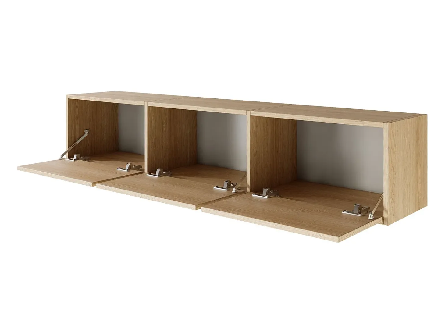 Mueble de TV con 3 puertas – acabado roble – 150 cm – FRAMME