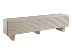 Mueble de TV con 2 puertas, 180 cm, en MDF - Beige - LUDIMA