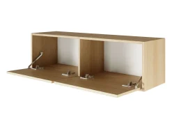 Mueble de TV con 2 puertas – acabado roble – 100 cm – FRAMME