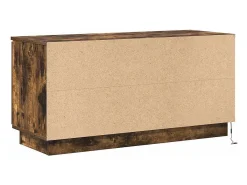 Mueble de TV con LED Roble ahumado 100 x 38 x 49 cm