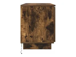 Mueble de TV con LED Roble ahumado 100 x 38 x 49 cm