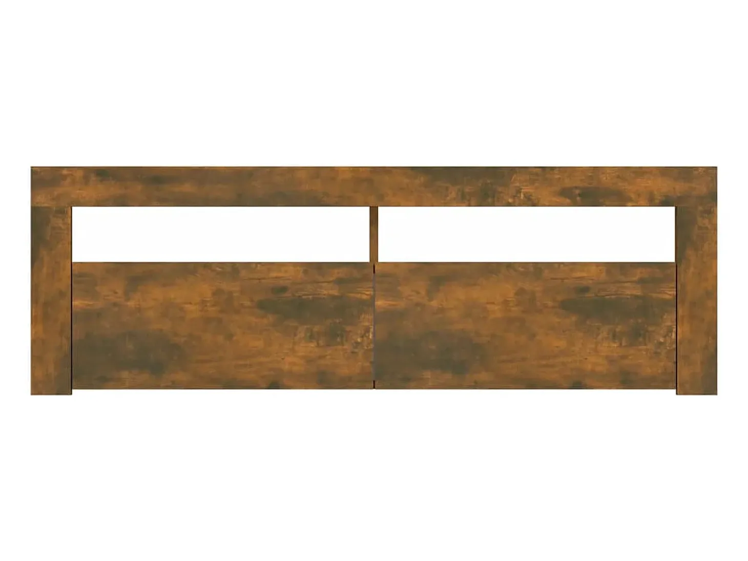Mueble de TV con luces LED color roble ahumado 120x35x40 cm