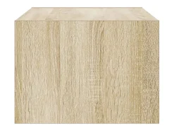 Mueble de TV con luces LED roble sonoma 75x35,5x25 cm