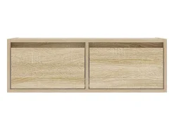 Mueble de TV con luces LED roble sonoma 75x35,5x25 cm