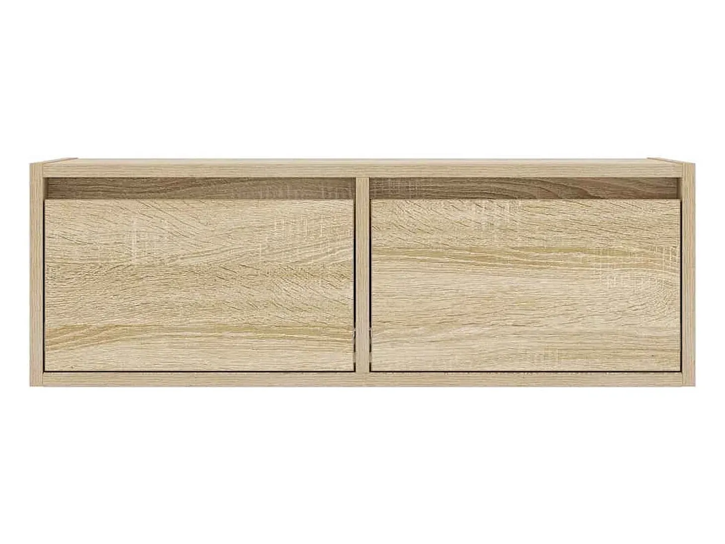 Mueble de TV con luces LED roble sonoma 75x35,5x25 cm
