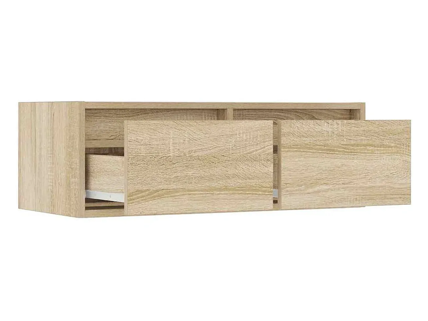 Mueble de TV con luces LED roble sonoma 75x35,5x25 cm