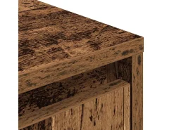 Mueble de TV con luces LED madera vieja 100x41x50 cm