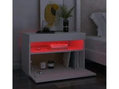 Mueble de TV con luces LED blanco 60x35x40 cm