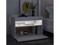 Mueble de TV con luces LED blanco 60x35x40 cm