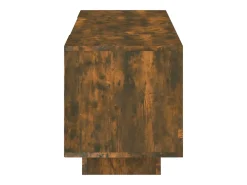 Mueble de TV con luces LED color roble ahumado 160x35x40 cm