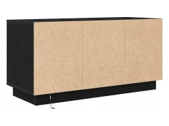 Mueble de TV con luces LED roble negro 100x41x50 cm