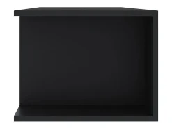 Mueble de TV con luces LED negro 135x39x30 cm