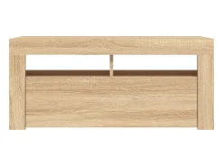Mueble de TV con luces LED roble Sonoma 90x35x40 cm