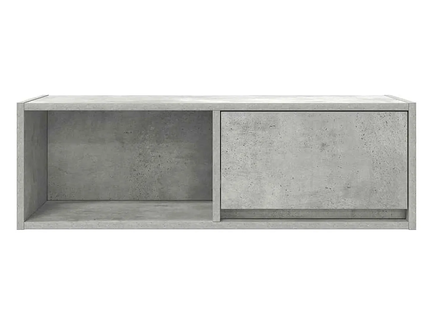 Mueble de TV de madera de ingeniería gris hormigón 80x31x25,5cm