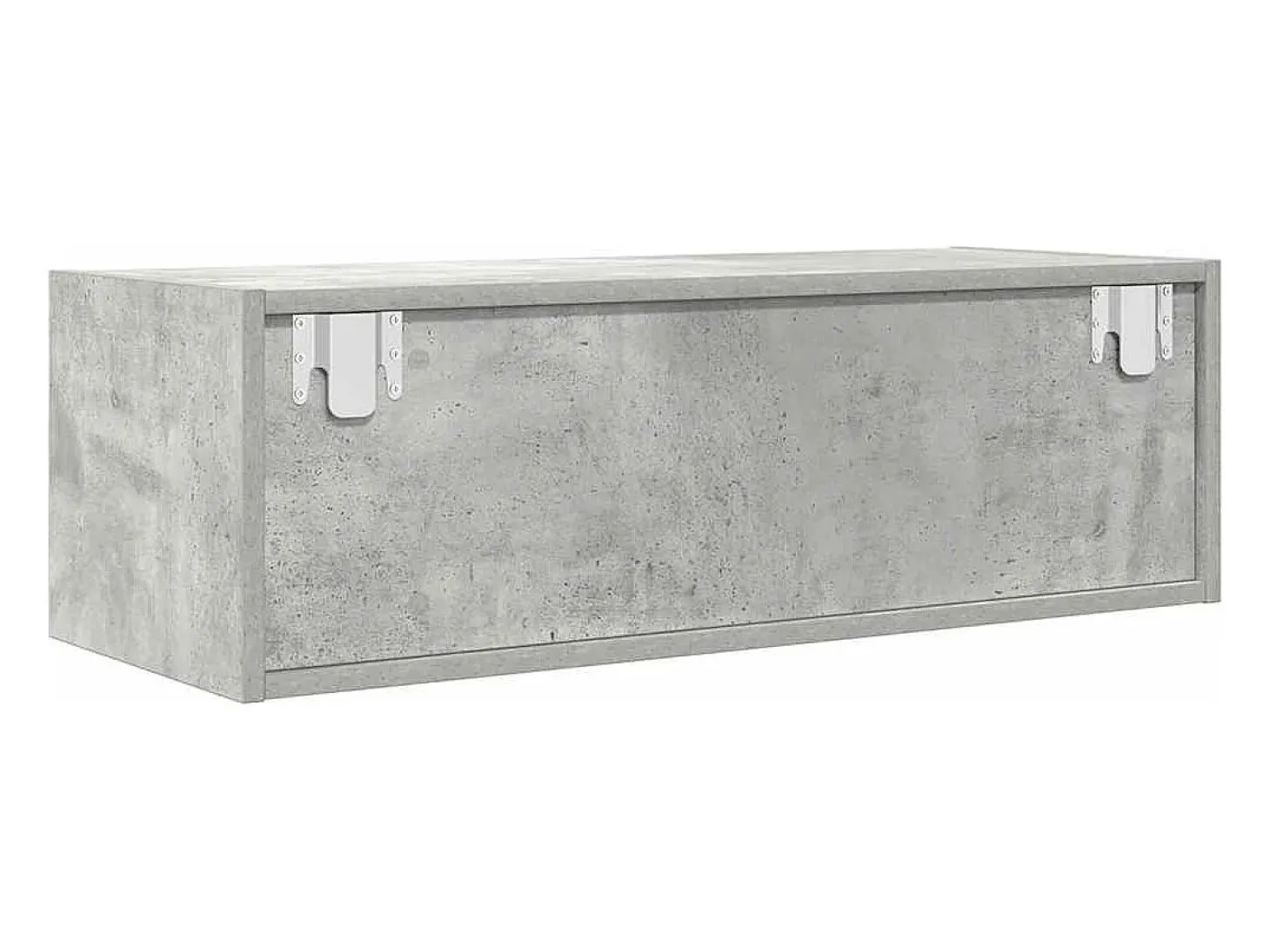 Mueble de TV de madera de ingeniería gris hormigón 80x31x25,5cm