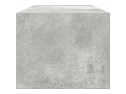 Mueble de TV de madera de ingeniería gris hormigón 80x31x25,5cm