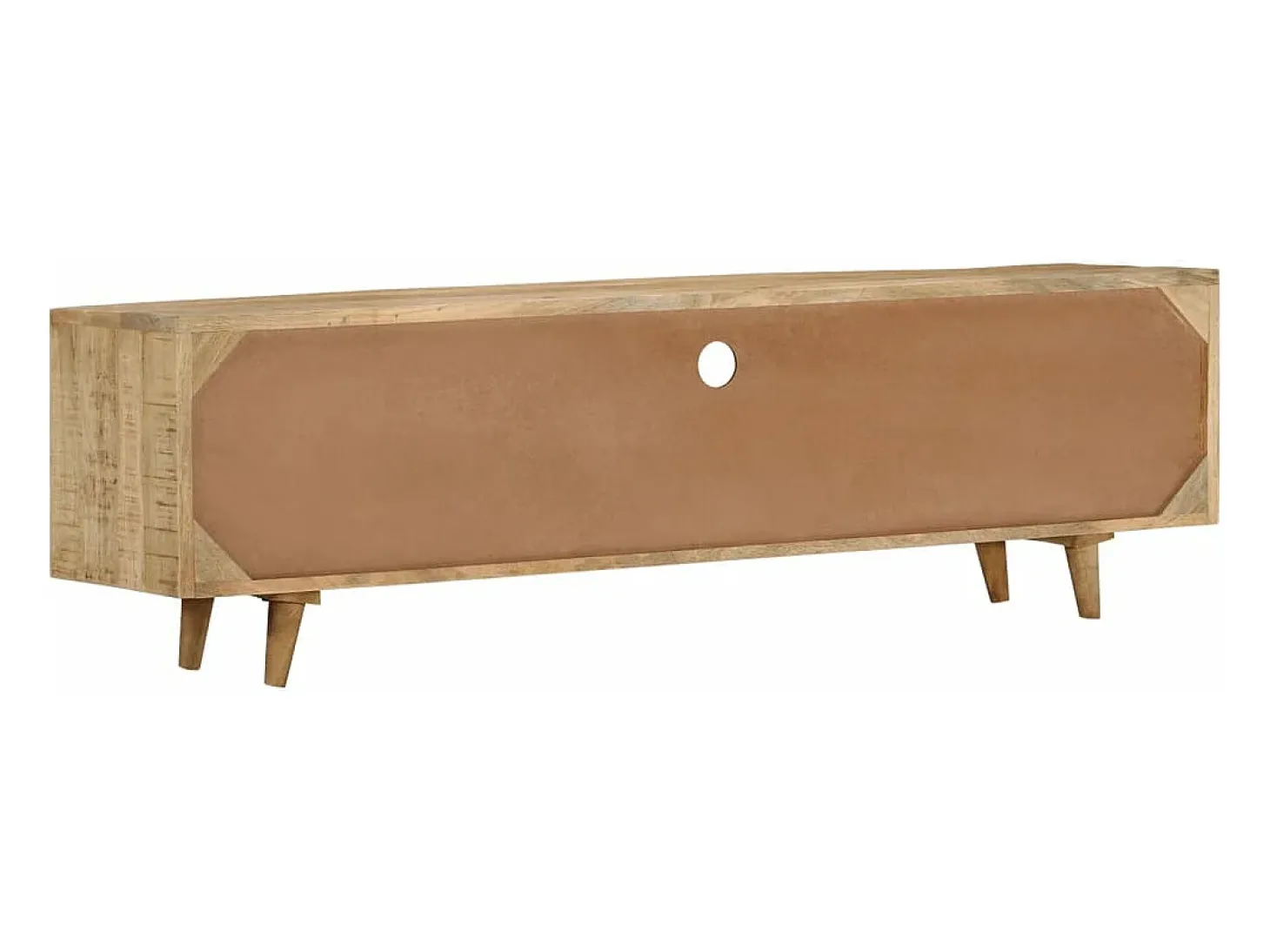 Mueble de TV de madera maciza de mango 140x30x40 cm