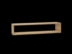 Mueble de TV de madera maciza en tono natural de 120x30cm - DENVER - DECOWOOD
