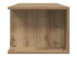 Mueble de TV luces LED madera roble artisan 135x39x30 cm