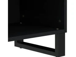 Mueble de TV madera acacia y madera contrachapada 80x33x46 cm
