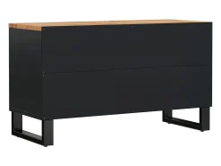 Mueble de TV madera acacia y madera contrachapada 80x33x46 cm