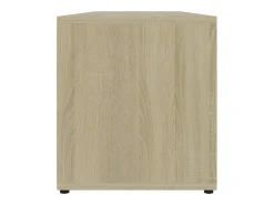 Mueble de TV madera contrachapada color roble 120x34x37 cm