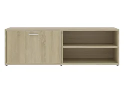Mueble de TV madera contrachapada color roble 120x34x37 cm
