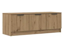 Mueble de TV madera contrachapada artisan roble 102x35x36,5 cm