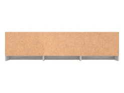 Mueble de TV madera contrachapada gris Sonoma 140x40x35,5 cm ES811916
