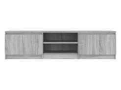 Mueble de TV madera contrachapada gris Sonoma 140x40x35,5 cm