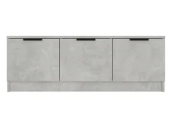Mueble de TV madera contrachapada gris hormigón 102x35x36,5 cm