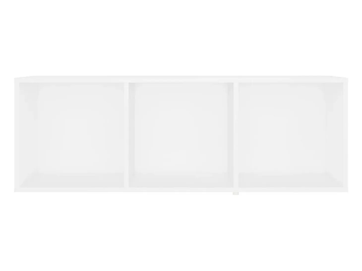 Mueble de TV madera contrachapada blanco 107x35x37 cm