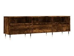Mueble de TV madera contrachapada roble ahumado 150x30x44,5 cm ES44455