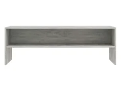 Mueble de TV madera contrachapada gris hormigón 120x40x40 cm ES272695