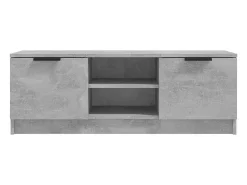 Mueble de TV madera contrachapada gris hormigón 102x35x36,5 cm