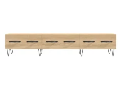 Mueble de TV madera de ingeniería roble Sonoma 150x36x30 cm