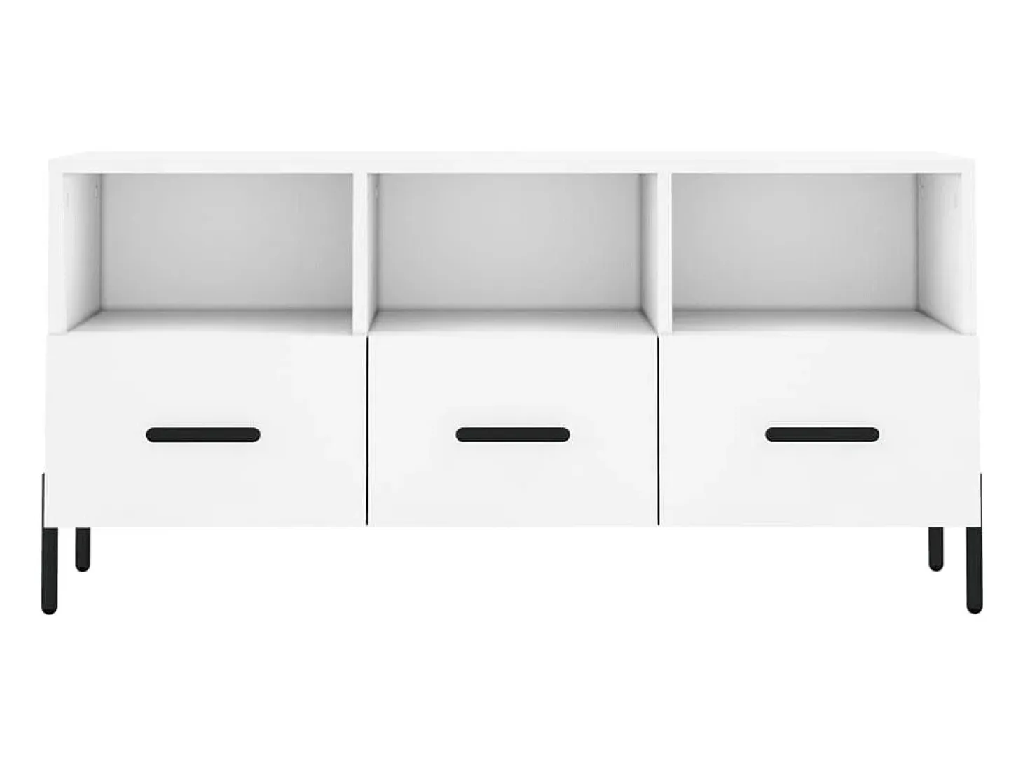 Mueble de TV madera de ingeniería blanco 102x36x50 cm