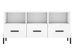 Mueble de TV madera de ingeniería blanco 102x36x50 cm