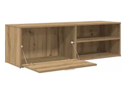 Mueble de TV madera de ingeniería roble artesanal 120x34x37 cm