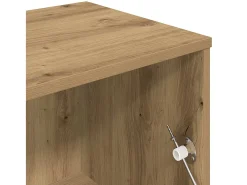 Mueble de TV madera de ingeniería roble artesanal 120x34x37 cm