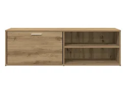 Mueble de TV madera de ingeniería roble artesanal 120x34x37 cm
