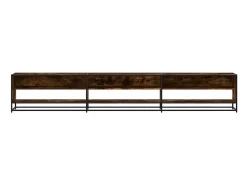 Mueble de TV madera de ingeniería roble ahumado 270x40x46 cm