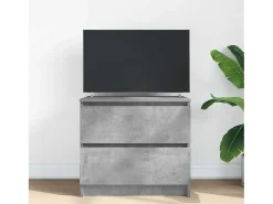 Mueble de TV madera de ingeniería gris hormigón 60x35x54 cm