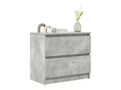 Mueble de TV madera de ingeniería gris hormigón 60x35x54 cm