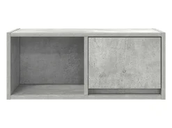 Mueble de TV madera de ingeniería gris hormigón 60x31x25,5 cm