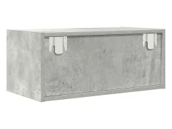 Mueble de TV madera de ingeniería gris hormigón 60x31x25,5 cm
